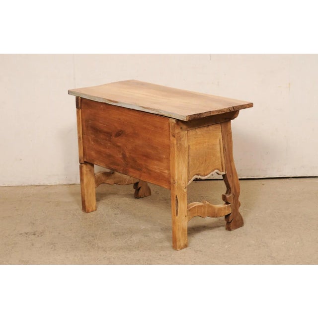 Wood Spanish Chest Raised on Trestle Legs For Sale - Image 7 of 11