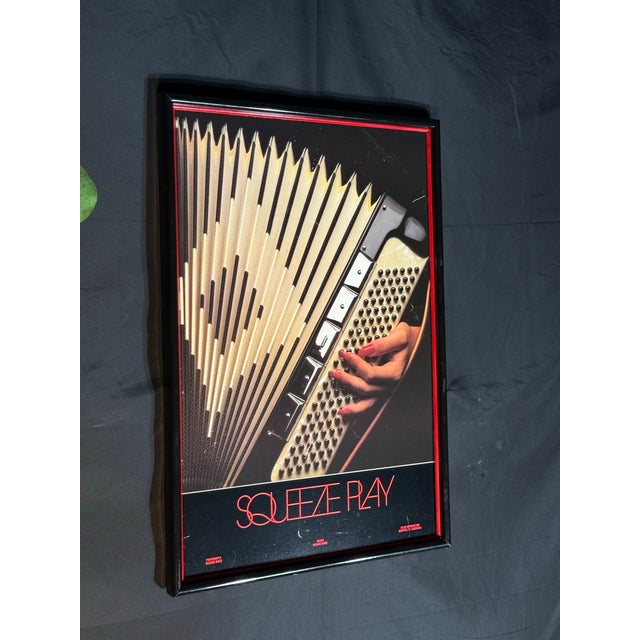 Framed Vintage-Style Accordion Music Poster For Sale - Image 4 of 6
