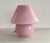Italian Pink Swirl Murano Glass Mushroom Table Lamp, 1970s For Sale - Image 4 of 14