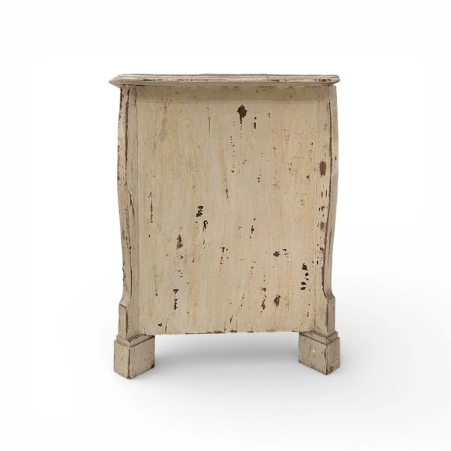 18th Century French Antique Mazarine White Chest For Sale - Image 4 of 4