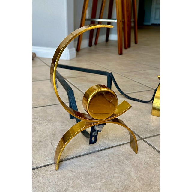 Pair of Mid-Century Modern Donald Deskey Andirons For Sale - Image 13 of 15