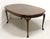 Hickory Chair Banded Mahogany Queen Anne Oval Dining Table For Sale - Image 12 of 12