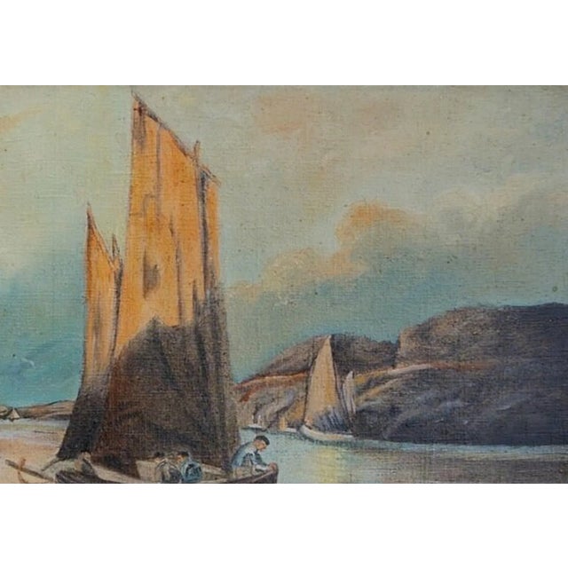 Realism Vintage Seascape Oil Painting, Ukrainian Soviet Art, 1970s 45-65 For Sale - Image 3 of 6