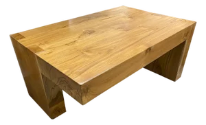 Andrianna Shamaris Teak Wood Balance Coffee Table