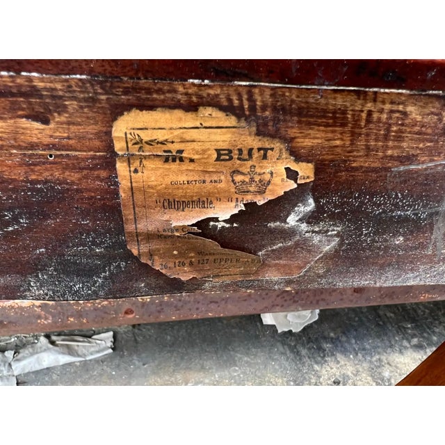 12 Irish 19th Century Georgian Dining Chairs With Labels For Sale - Image 12 of 12