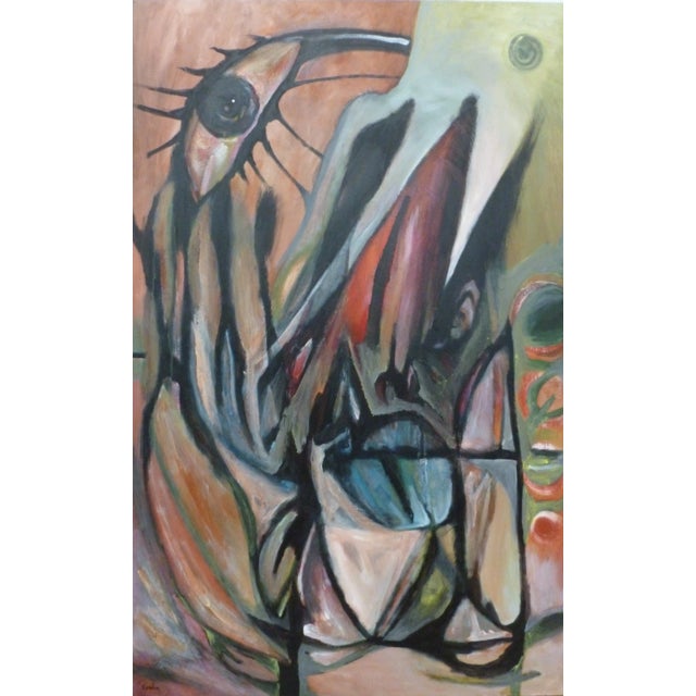 "Foresight" Abstract Oil and Acrylic Painting by Scott Spencer For Sale