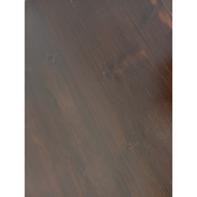 Brutalist Rectangular Dining Table in Dark Pine by Georges Robert, 1950s-1960s For Sale - Image 16 of 18