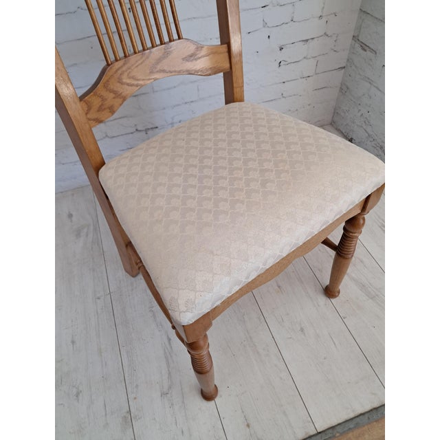 Vintage French Country Dining Chairs in Oak, 1980, Set of 4 For Sale - Image 11 of 18