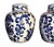 Vintage pair of traditional Chinese chinoiserie ginger jars - a pair. These porcelain jars feature a hand-painted vibrant...
