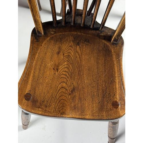 Antique Windsor Chairs, Set of 6 For Sale - Image 6 of 18