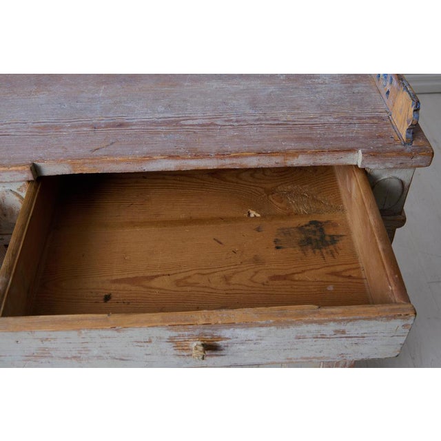 Swedish Gustavian Sideboard with Hand-Carved Decorations For Sale - Image 15 of 17