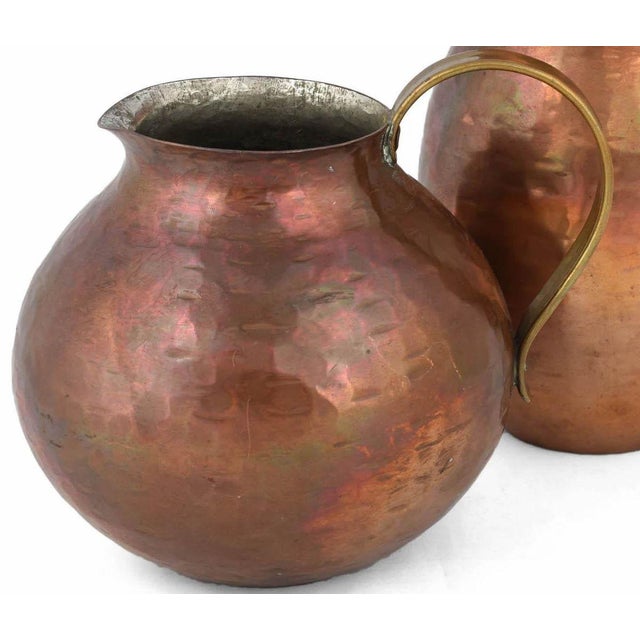 Vintage Copper Pitchers by Harald Buchrucker, Germany, 1950s, Set of 2 For Sale - Image 3 of 5