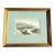 Vintage 1977 Alferio Maugeri Coastal Harbor Print - Original Uttermost Gold Frame For Sale