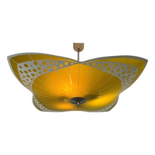 Mid-Century Glass Pendant by Napako, Czechoslovakia, 1970s. For Sale