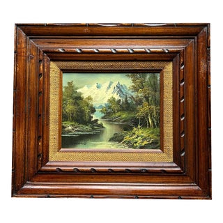 Mid Century Landscape Oil Painting of the Sierra Nevada Mountains For Sale