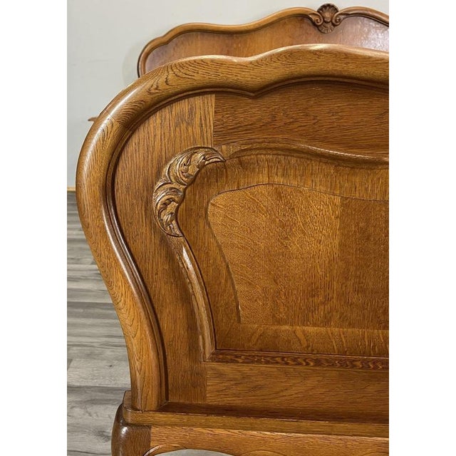 Vintage French Louis XVI Double Bed Frame with Bedside Tables For Sale - Image 5 of 14