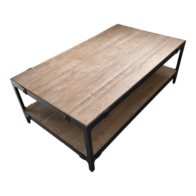 Pottery Barn Clint Reclaimed Wood Coffee Table Chairish
