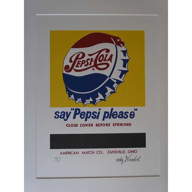 After Andy Warhol, Pepsi Cola, Lithograph For Sale - Image 4 of 7