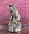 Hollywood Regency Vintage Hollow Cast Brass Doe and Fawn Sculpture For Sale - Image 3 of 7