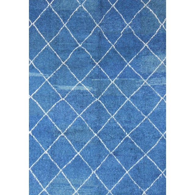 Tribal Modern Moroccan Rug With All-Over Lattice Design by Keivan Woven Arts For Sale - Image 3 of 13