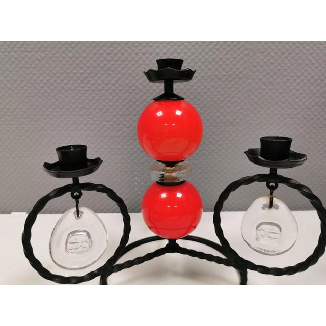 Wrought Iron Candleholder by Erik Höglund, 1960s For Sale - Image 3 of 10