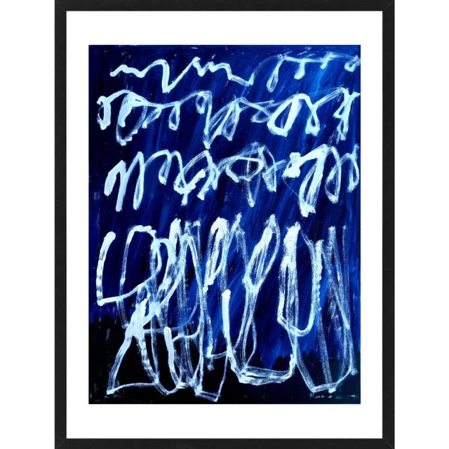 Paper Writings No. 4 — Abstract Original Oil Painting Inspired by Cy Twombly For Sale - Image 7 of 7