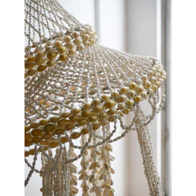 Beautiful shell decoration/chandelier, can be also used as plant holder.