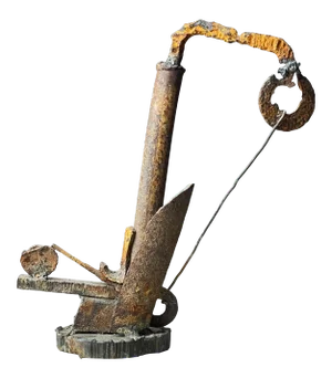 1960s Brutalist Outsider Art Abstract Iron Sculpture