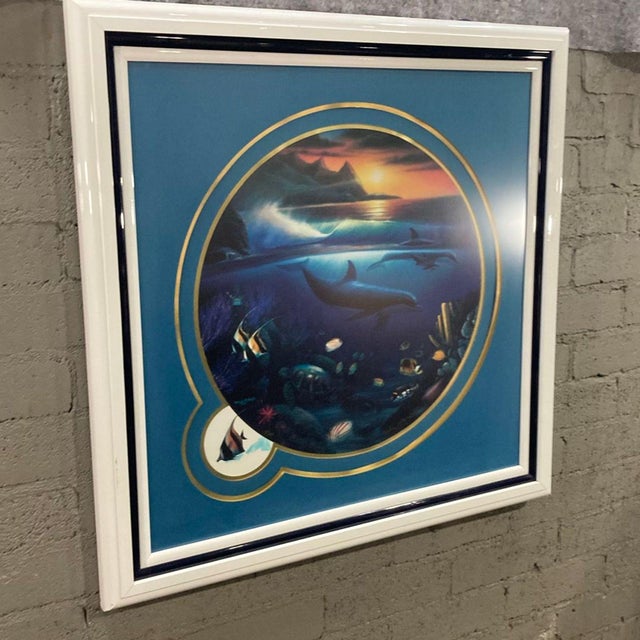 Contemporary "Whales in Sunset" Print by Robert Wyland For Sale - Image 3 of 6