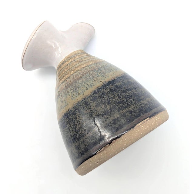 California Pottery 1980s Doe Ridge Studio Glazed Stoneware Bud Vase For Sale - Image 4 of 14