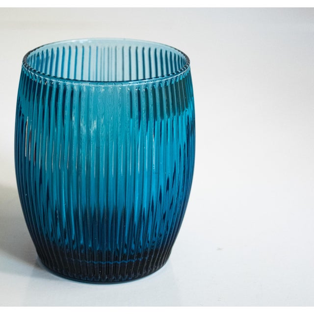 Glass Italian Modern Drinking Glasses by La Vetreria for Ivv Florence, Set of 6 For Sale - Image 7 of 9