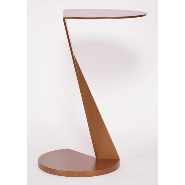 Art Deco Modern Steel Side Table by Leavitt Weaver For Sale - Image 3 of 10