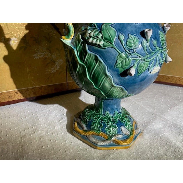 Large Early 20th Century Porcelain Urn For Sale - Image 10 of 10