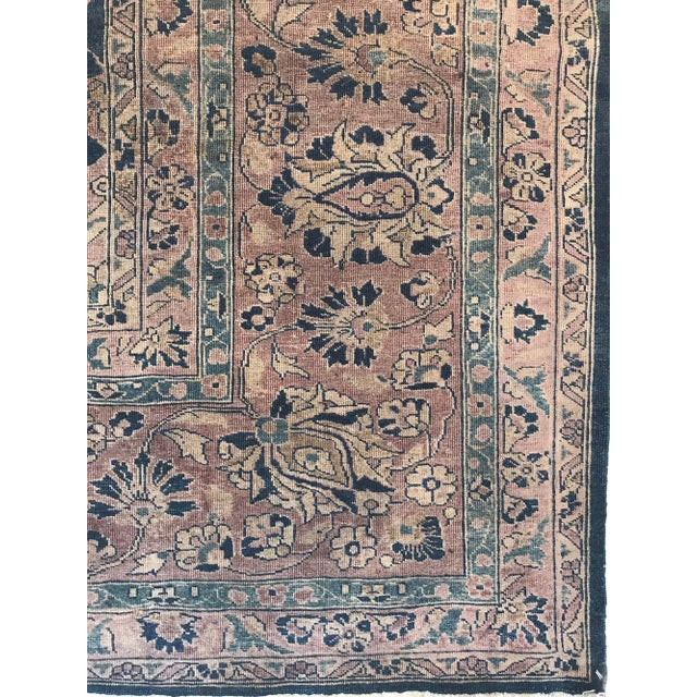 Authentic Persian Tabriz Botanic Handmade Wool Carpet For Sale - Image 9 of 11