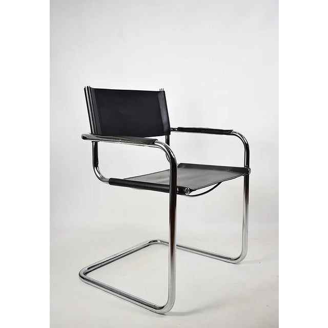 Black Chair in the style of M. Stam Design, 1970s For Sale - Image 8 of 8