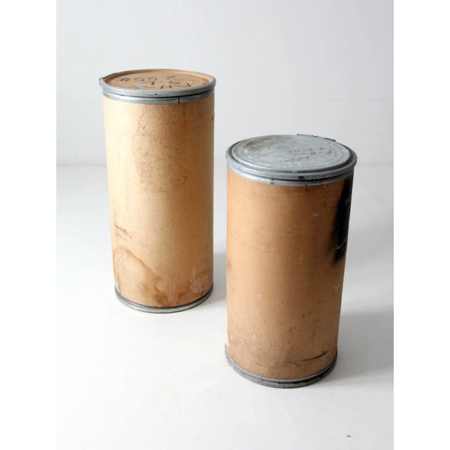Metal Vintage Industrial Farm Barrels - a Pair For Sale - Image 7 of 10