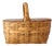 Vintage Wicker Picnic Basket For Sale