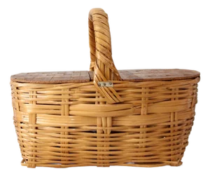 Vintage Wicker Picnic Basket