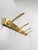 Mid-Century Gilt Metal Wall Coat Rack with 4 Hooks, 1960s For Sale - Image 14 of 18