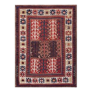 19th Century Caucasian Kazak Carpet ( 4'6" X 5'8" - 137 X 173 ) For Sale