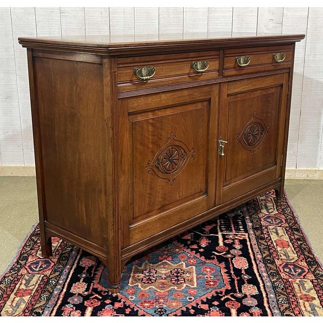 Late 19th Century English Walnut Sideboard For Sale - Image 18 of 18