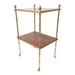 Maison Bagues Style Chinoiserie Two Tier Side Table