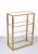 Hollywood Regency Brass and Glass Shelf, Italy, 1978 For Sale - Image 3 of 10