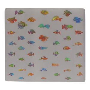 1983 Walter Crump Colorful Exotic Fish Etching