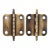 Pair of Vintage 1.5 X 1.5 In. Steel Amerock Cabinet Hinges For Sale