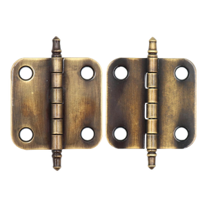 Pair of Vintage 1.5 X 1.5 In. Steel Amerock Cabinet Hinges