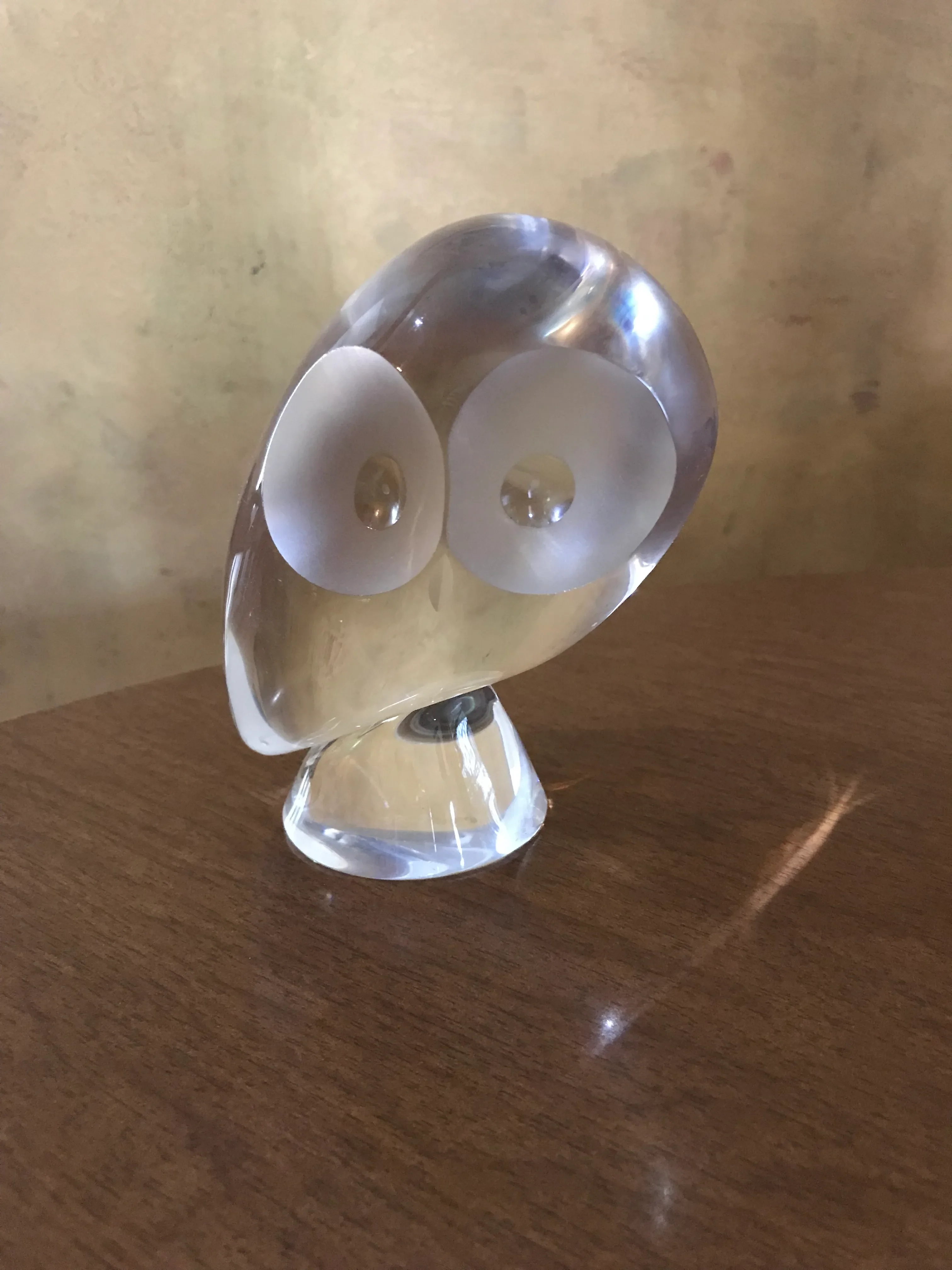 Steuben Glass Owl Figurine | Chairish