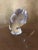 Beautiful clear crystal sculpture of an owl . Heavy and solid piece of art. Signed on the bottom. Made by the Steuben...