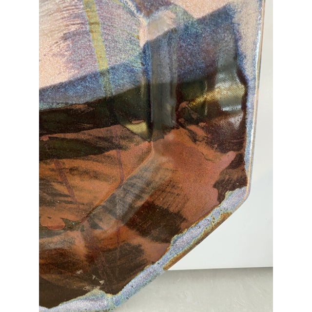 1980s 1980s John Shedd Studio Pottery Platter, Signed For Sale - Image 5 of 10