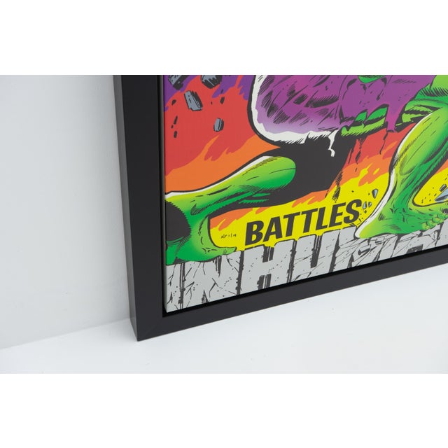 Marvel Comics, The Incredible Hulk, Limited Edition Large Marvel Art Print Signed and Numbered by Stan Lee For Sale - Image 6 of 10
